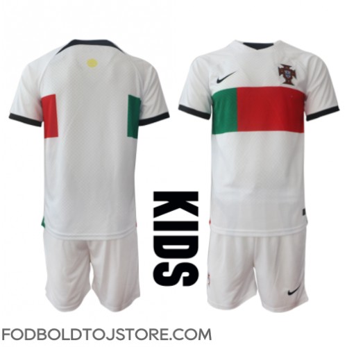 Portugal Udebanesæt Børn VM 2022 Kortærmet (+ Korte bukser)
